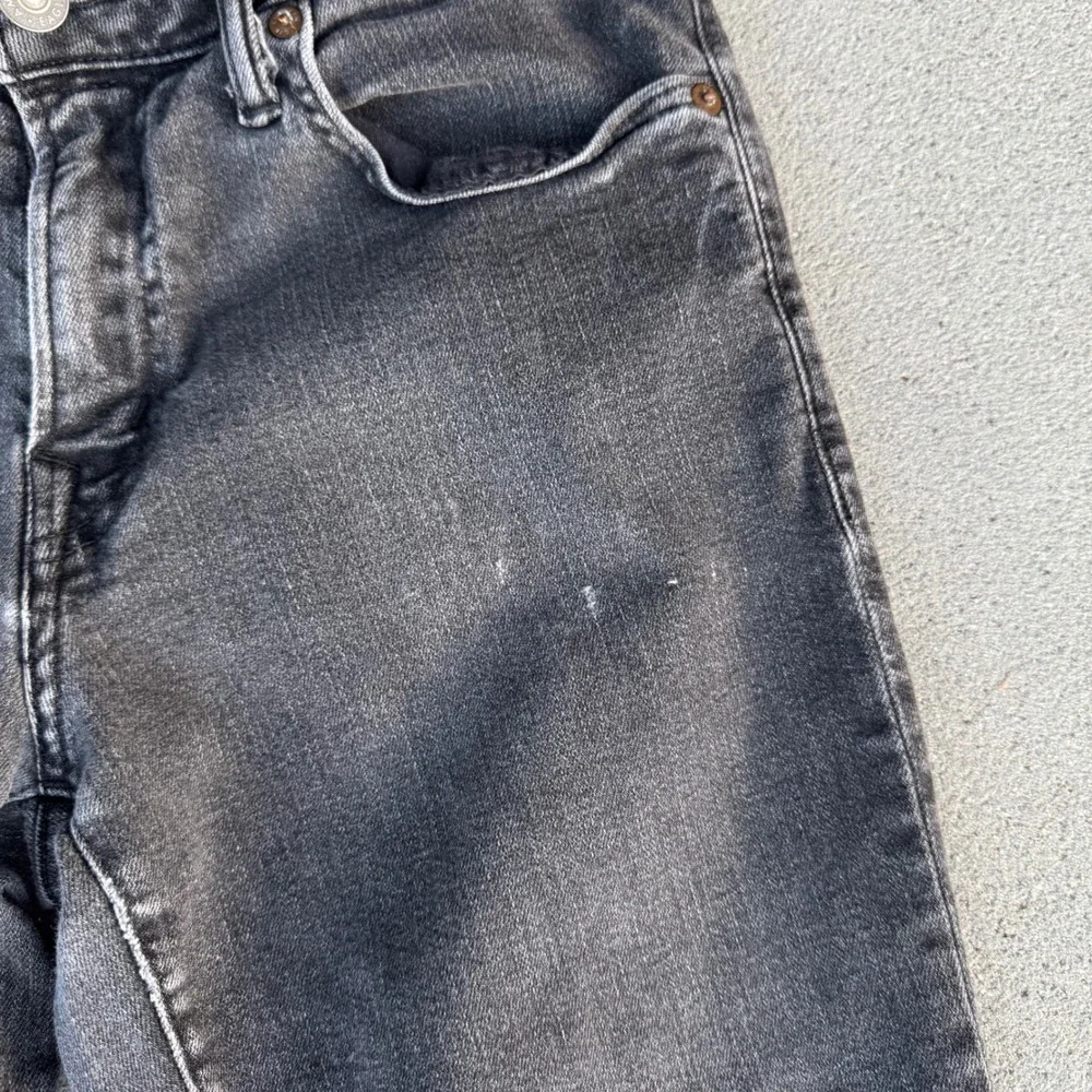 American Eagle Slim Straight Jeans Mens 31x32 Washed Black Denim Pants